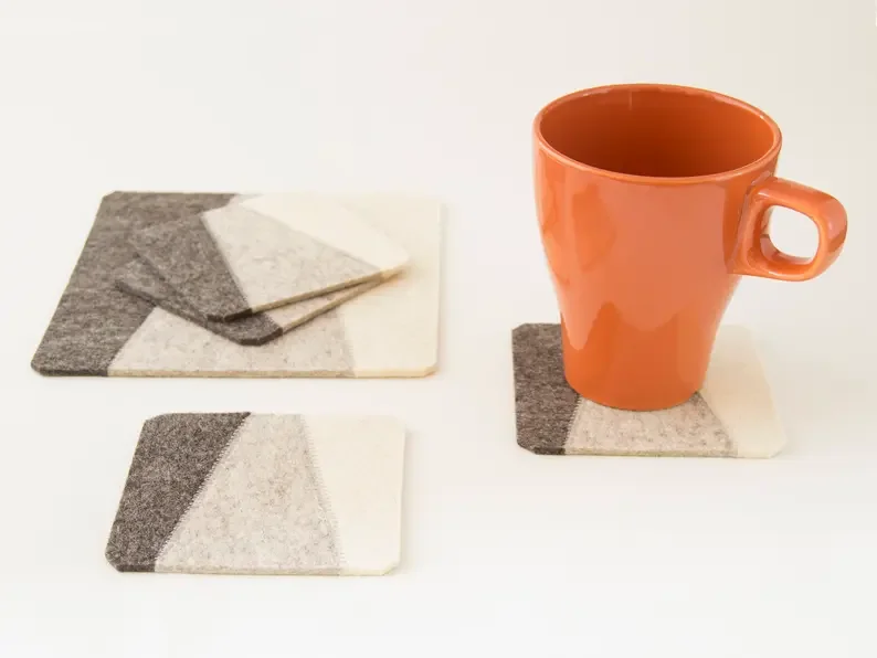 felt cup mat cup coaster felt placemats with coaster