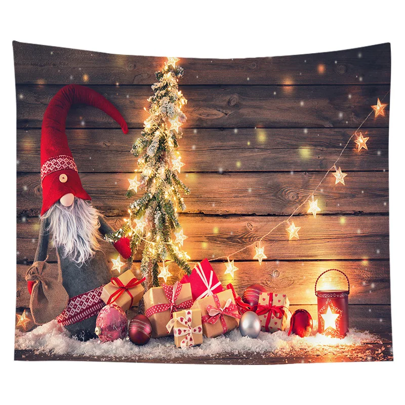 Christmas tapestry for home decorations Christmas banner Wall Hanging Xmas Tapestry Warm Christmas Wall Art for Bedroom Decor