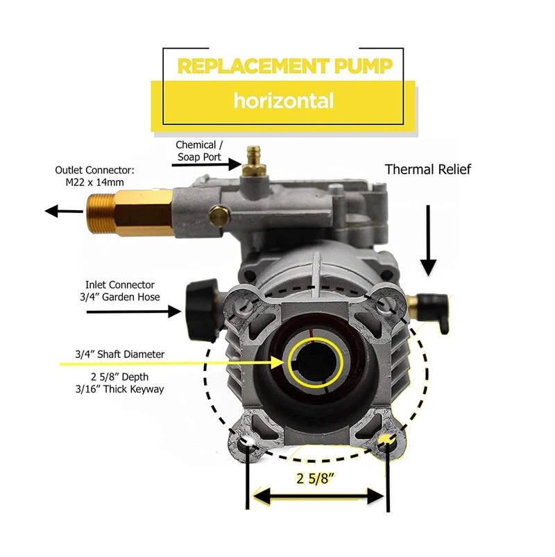 PUMP-3WZ-2.5G30 высокое давление 3000 фунтов/кв. дюйм шайба плунжерный насос Замена
