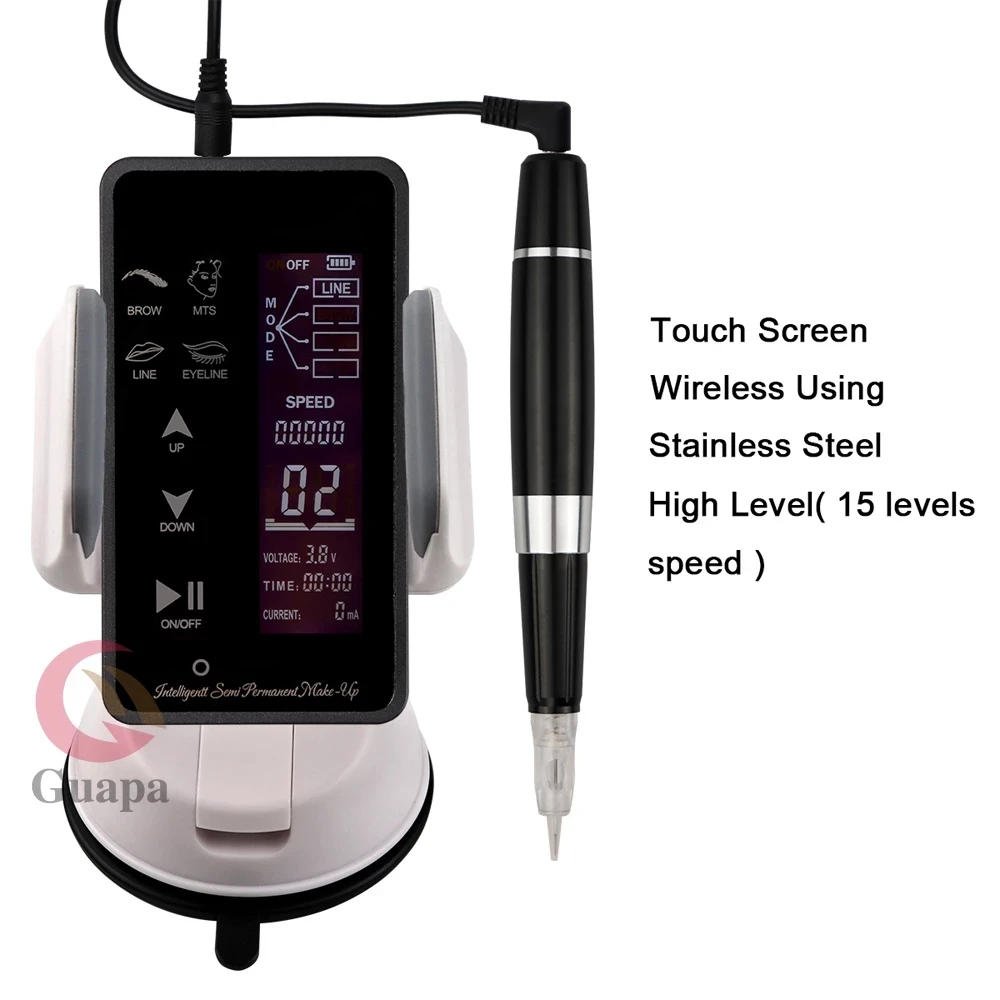 Top Black Touch Screen Permanent Makeup Tattoo Machine Professional PMU Machine Tattoo Equipment for Microblading Tattoo Makeup