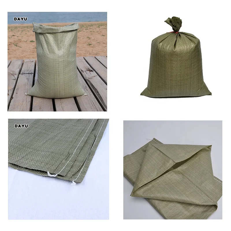 Price favorable 100kg 50kg 25kg 10kg gray pp woven bag for cement mining industry