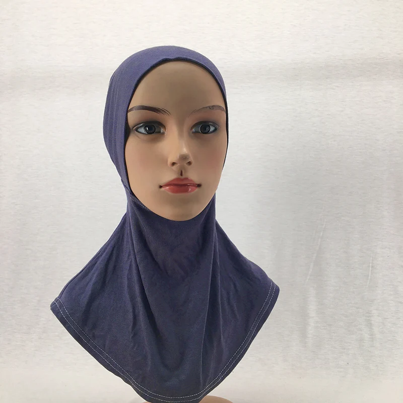 2022 modern High Quality newest design Comfortable muslim Elastic back cotton jersey Ninja stretchy Factory made hijab