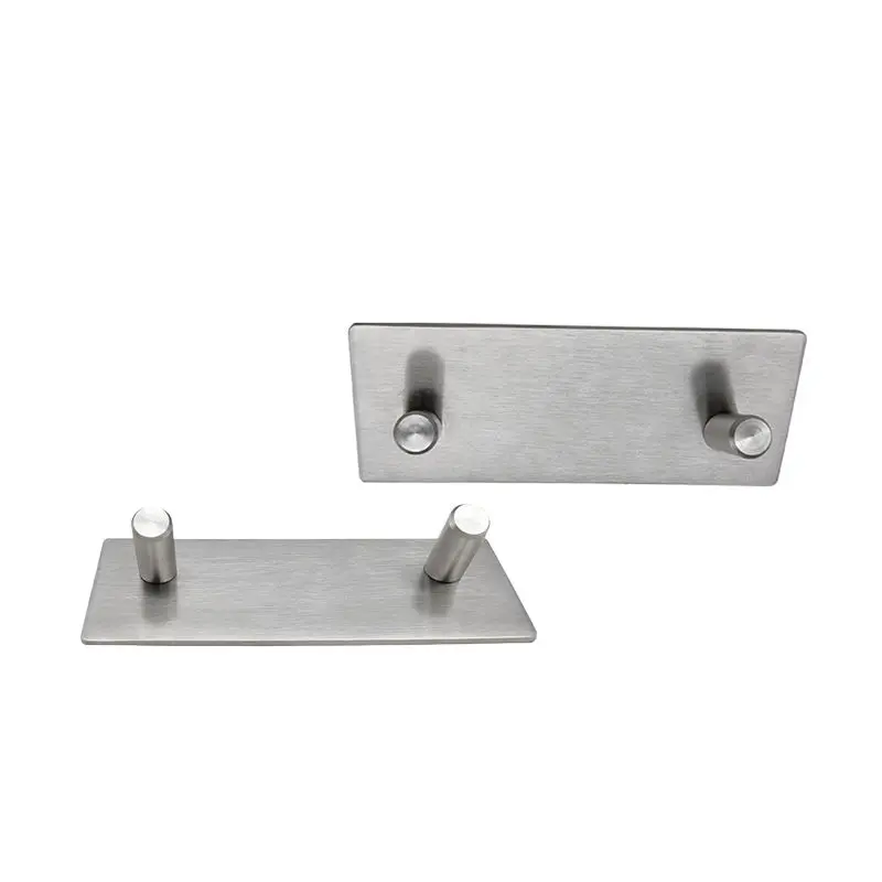 Hotel style bathroom accessories stainless steel metal hanging hooks adhesive coat hook