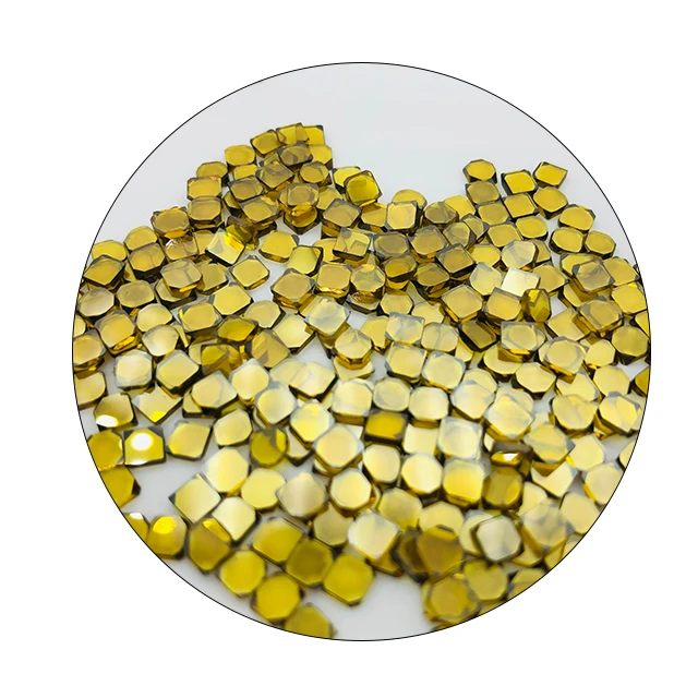 lab grown diamond MCD/CVD Yellow diamond single crystals are used in grinding and polishing for industrial use hthp