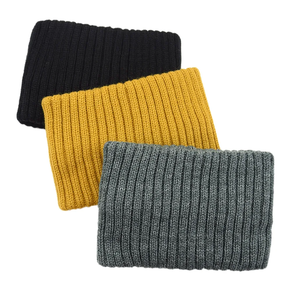 Women Winter Elastic Wide Headband Solid Color Knitted Warm Headwrap Girls Punk Sports Fashion Hair Bands for Hair Accessories