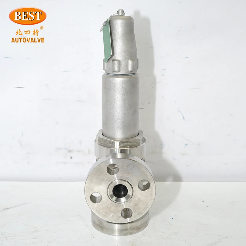 Valve Supplier AQ204 Stainless Steel Spring Loaded Flange SS304 Water Air Steam Oil Boiler Pressure Relief Safety Valve