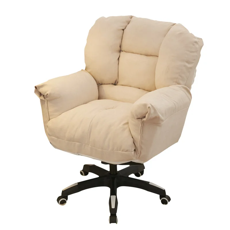 Эргономичный высококачественный офисный стул с кожаной тканью компьютерный поворотный высокий металлическим каркасом для домашнего использования