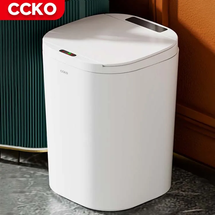 Light Charging Kitchen Plastic Smart Waste Bins Smart Trash Can Automatic Trash Can Smart Trash Bin Bathroom Garbage Bin Dustbin