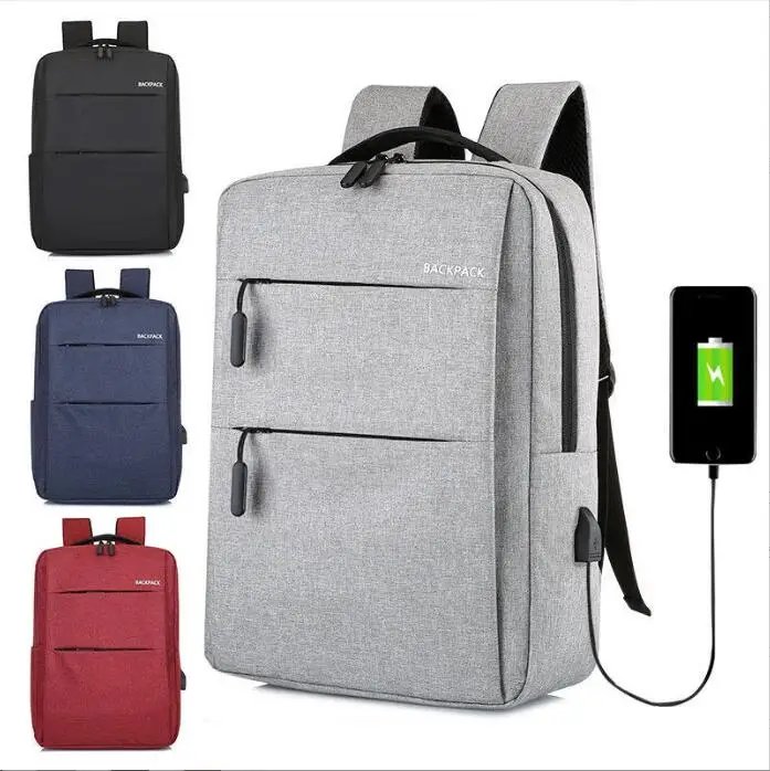 Student Backpack Fashion New Pattern Simple Solid Color Large Capacity Comfortable Shoulder Strap Travel Bag Carry on Backpack