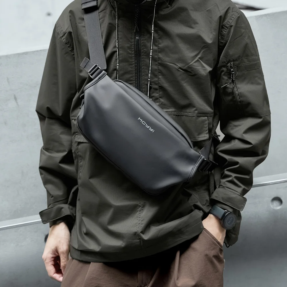 MOYYI Грудь Плечо Сумка Crossbody Сумки для мужчин Легкий Повседневная Fanny Pack