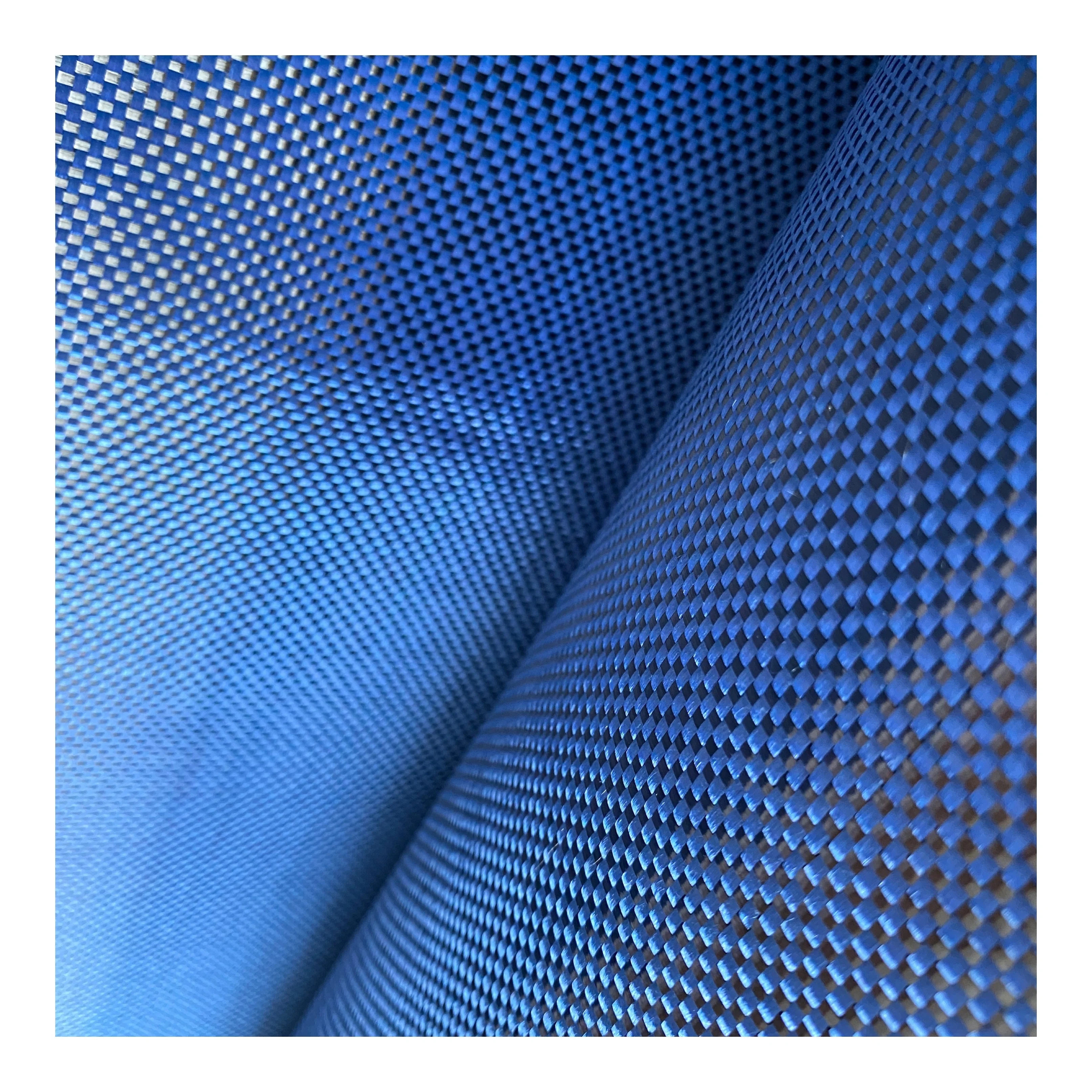customized carbon fiber Kevlar hybrid fabric blue kevlar carbonfiber cloth