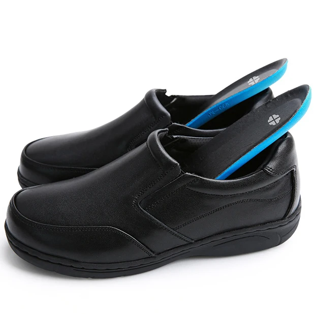 JIEJU Wear resistant Latest Black kitchen shoe chef chef waterproof shoes For CookerClogged Shoes For Kitchen