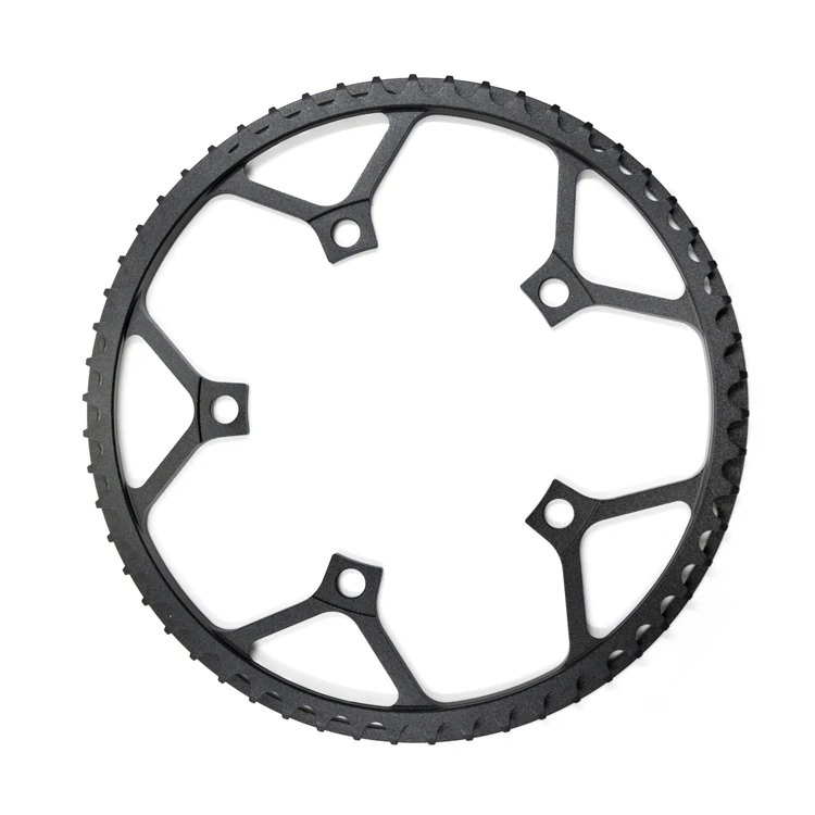 Round  aluminum alloy folding bike chainrings BCD130 58T