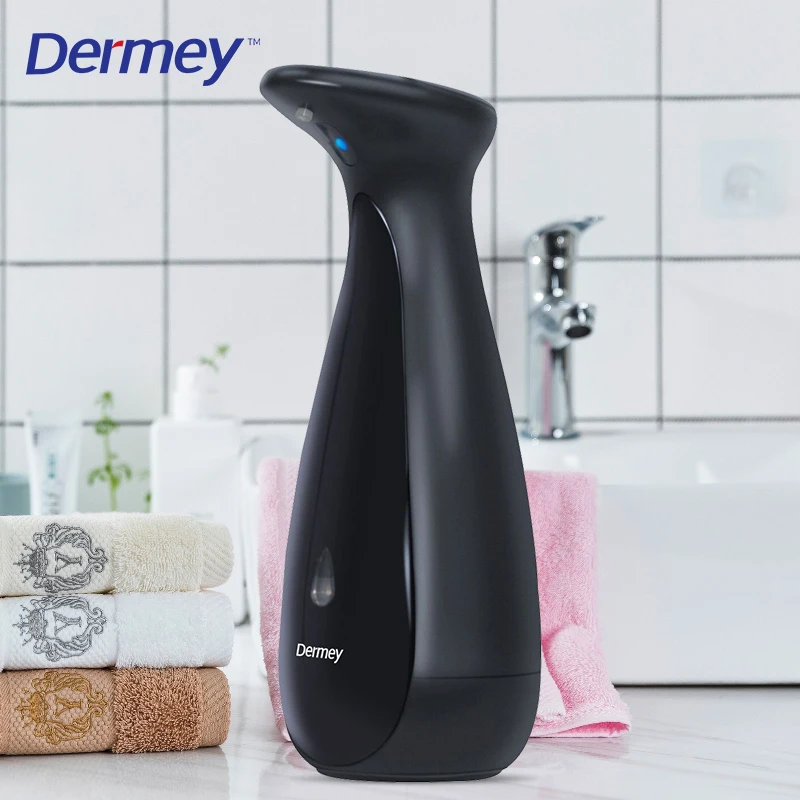 Dermey touchless contactless home electric automatic liquid soap dispenser with visible window