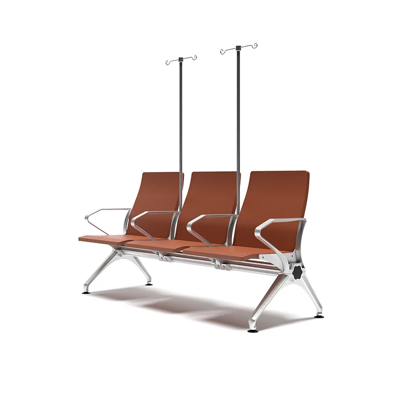FLYA Medical Furniture Infusion Chair With Half Pu Hospital Patient Transfusion Medical Waiting Chair