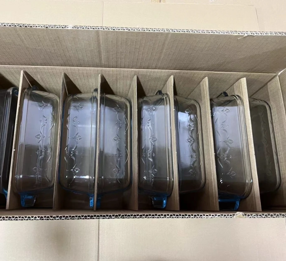 In Stock Products 2300ml wholesale glass borosilicate baking dishes glass borosilicate baking plates