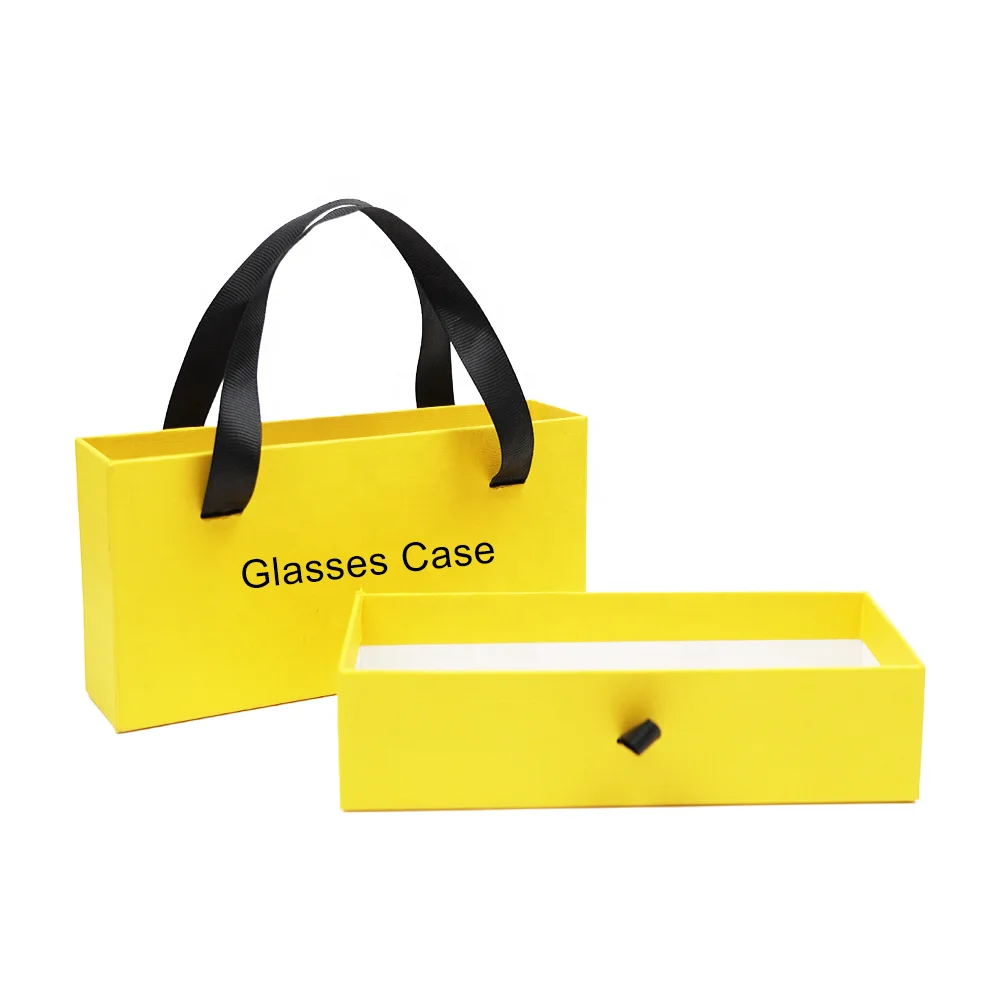 Luxury Drawer Paper Box Eyeglass Cases Sunglasses package  Set Custom Logo Sunglasses packaging Glasses case Eyewear Case