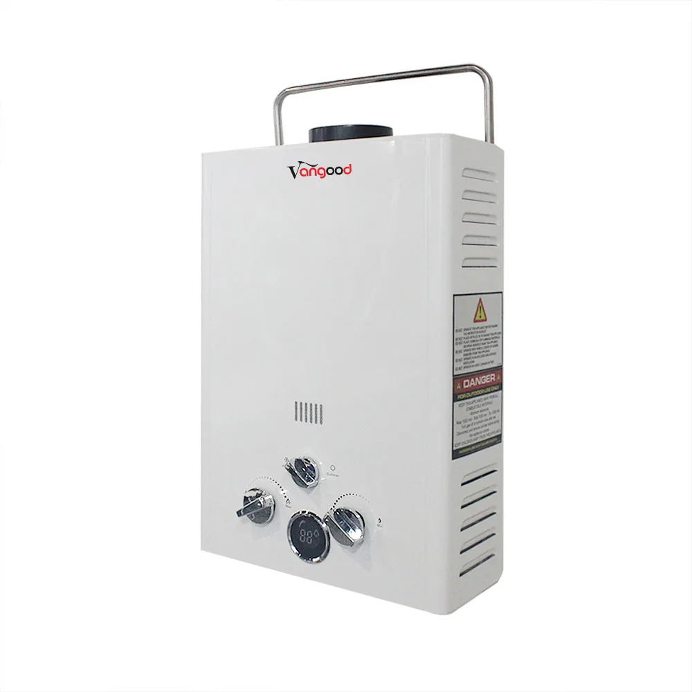 RV Outdoor Digital Display Instant LPG Gas Hot Water Shower For Camping