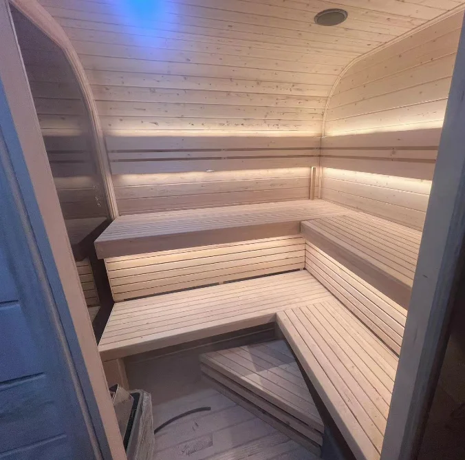 Design Most Popular Cheap Outdoor Red Cedar Sauna and Steam Rooms for 6 People