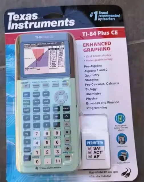 SALE READY New Original Texas Instruments TI-84 Plus CE Color Graphing Calculator