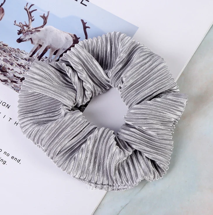 wrinkles satin scrunchies for hair