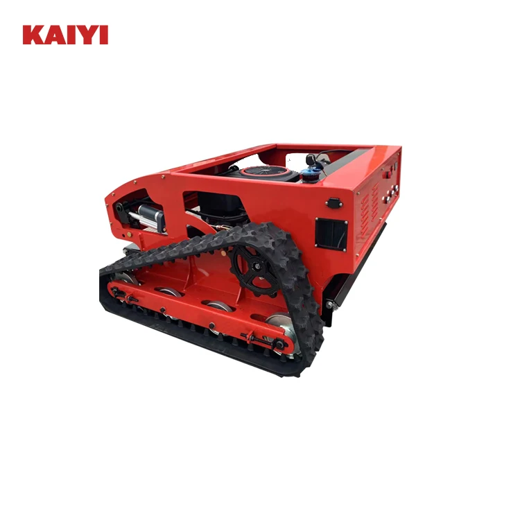 Agriculture Cordless Crawler Hydraulic Robotic Automatic Cut Smart Robot Lawn Mower