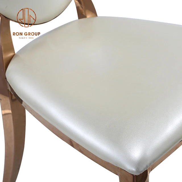 stainless steel white antique chiavari chair for wedding reception