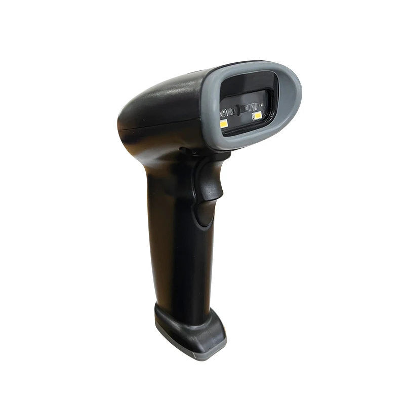 DEWO High Quality USB Handheld Barcode Scanner 2D CMOS QR Code Scanner Reading Phones Screen Codes RS232 Wired With Stand