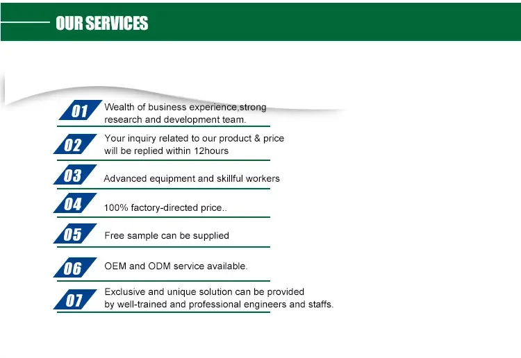 our service