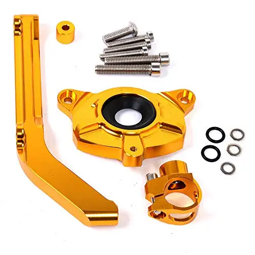 REALZION Motorcycle 6063-T6 Billet Aluminum Steering Damper Mounting Bracket For KAWASAKI Z1000 ABS 2014 2015 2016 2017