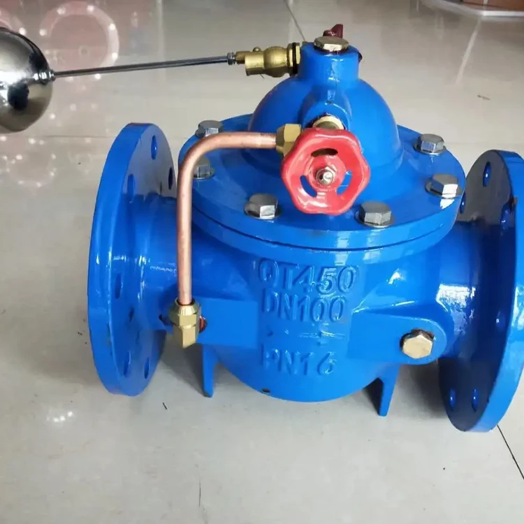 ANSI DN100 Sewage Control Valve Ductile Iron Water Level Flange Connection Float Ball Type Control Valve PN16