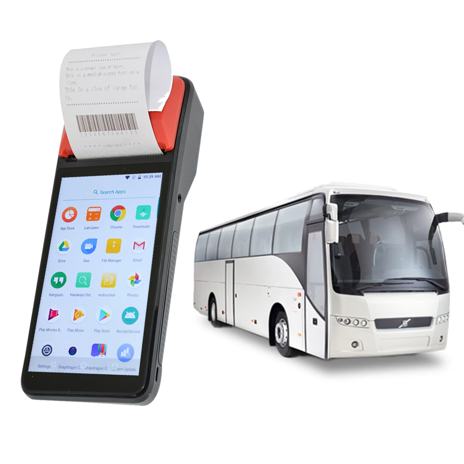 5 Inch 4G WIFI Android Wireless Mobile NFC POS Payment Handheld Touch Screen POS Terminal with Thermal Printer R330C