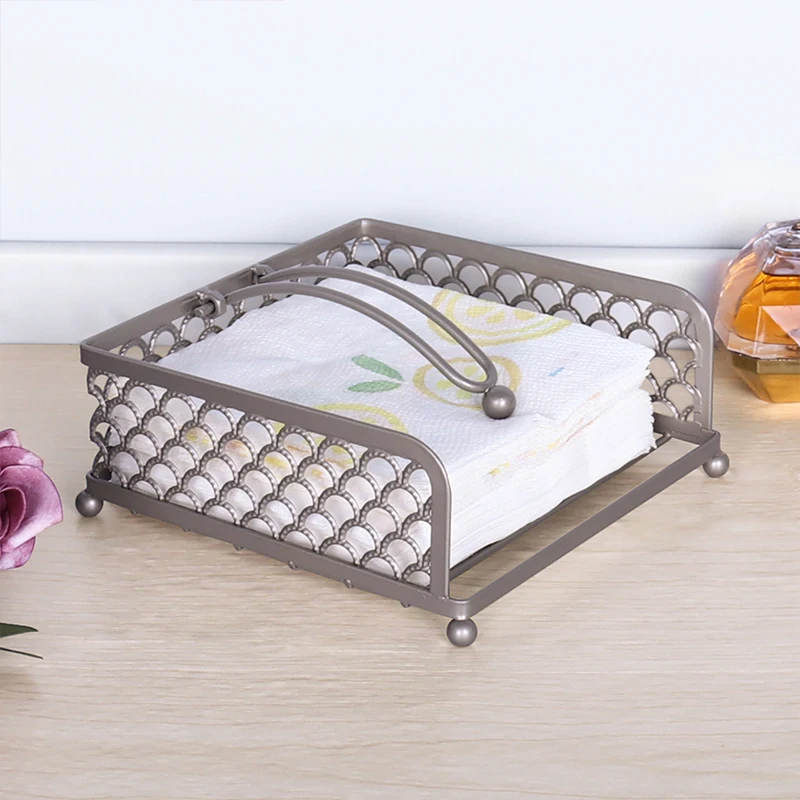 Farmhouse Steel Flat Napkin Holders for Tables Dining Table Kitchen Counter Top