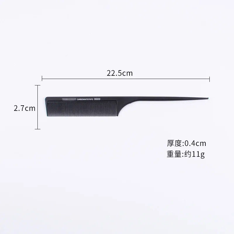 Factory Metal Hair Comb Steel Haircutting Combs Detangling Hairstyling Straightening Section Comb Barber Accessories