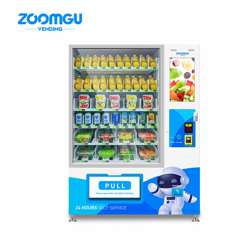  Zoomgu открытый Лифт автоматический торговый автомат для молока и