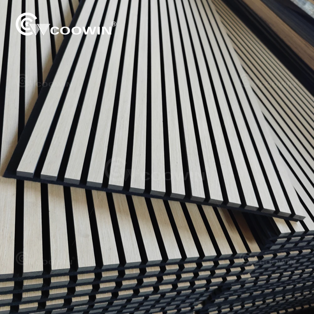Mdf Wood Oak Slat Wall Panel Interior Acoustic Timber Wall Panels Acoustic Panels For Theater