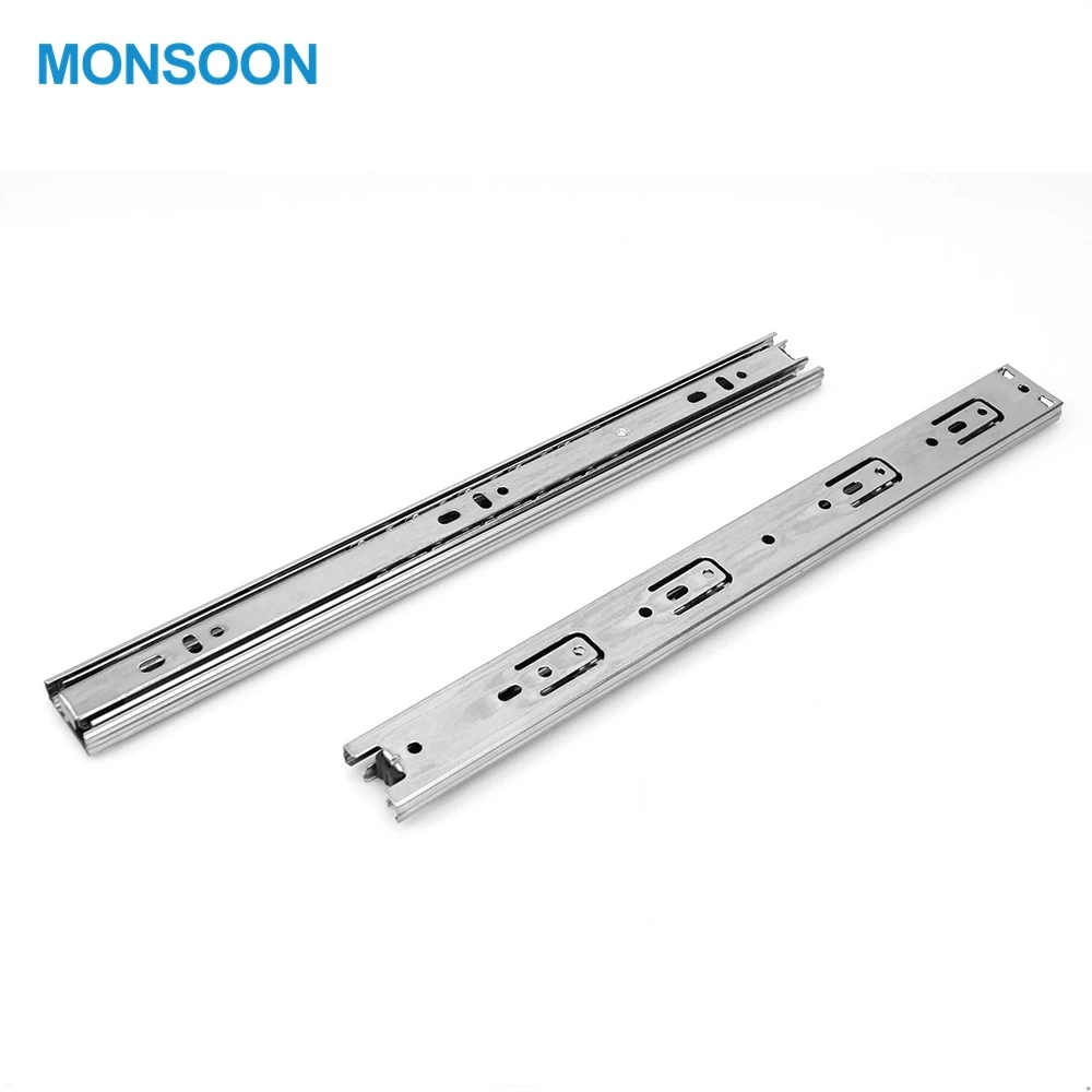 35mm Double Stack Cabinet Sliding Guide Rail Drawer Slide Furniture Hardware for Furniture Sliding Cabinet