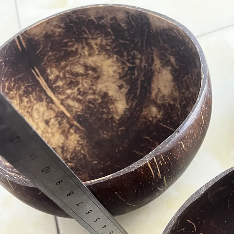 High Quality Unique Handcraft Engraved Bamboo Coconut Bowls Wholesale Coconut Shell Bowl