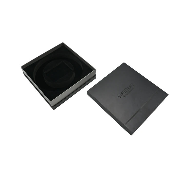 Luxury Handmade Rigid Cardboard Gift Box For Belt Watch Ties Custom UV Logo Lid And Base Box For Hair Accessories