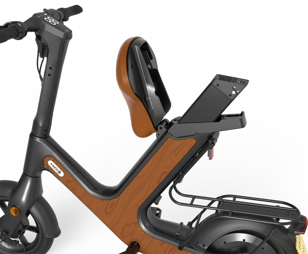 H&O D50 Mini Electric Scooter 14 Inch Wheels 500W Power Performance City Model Front Iot Interface Lithium Battery 14 Inch