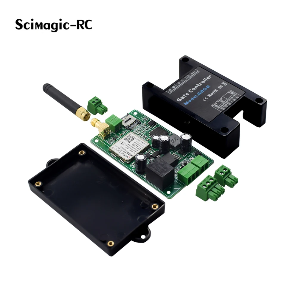 SMG-G202 intelligent remote control switch GSM module door opener receiver GSM relay free call SMS command control DC9V-36V 2G