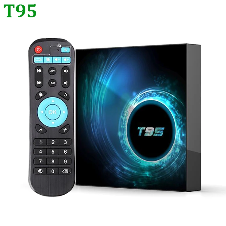 Приставка Смарт-ТВ T95 на Android 10,0, 4 + 32/64 ГБ, Allwinner H616, 4 ядра, 1080P, H.265, 4K, 6K, 2 + 16 Гб