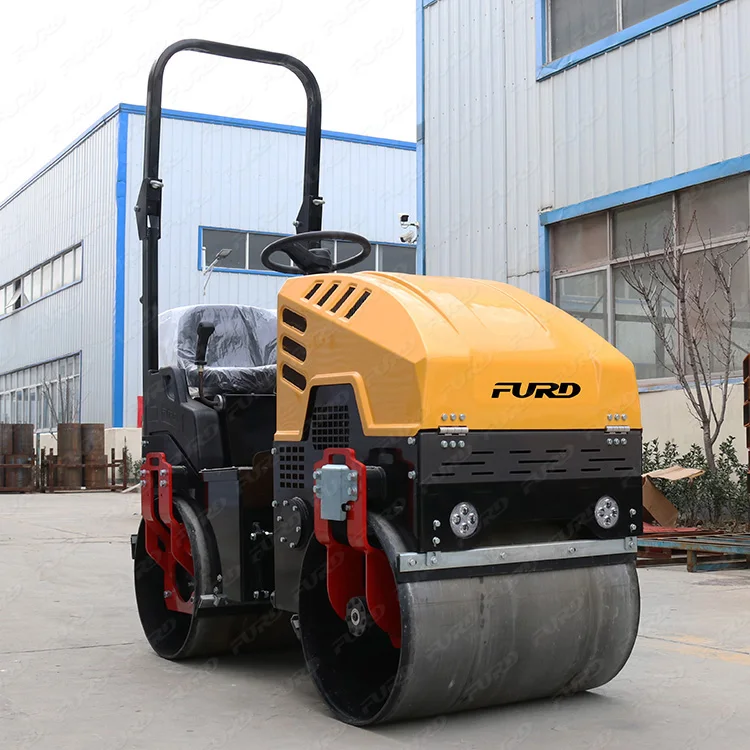 New Arrival Type 1 Ton Road Roller With Diesel Petrol Engine Euro 5 EPA CE Mini Compactor Road Roller Ride On Roller Compactor