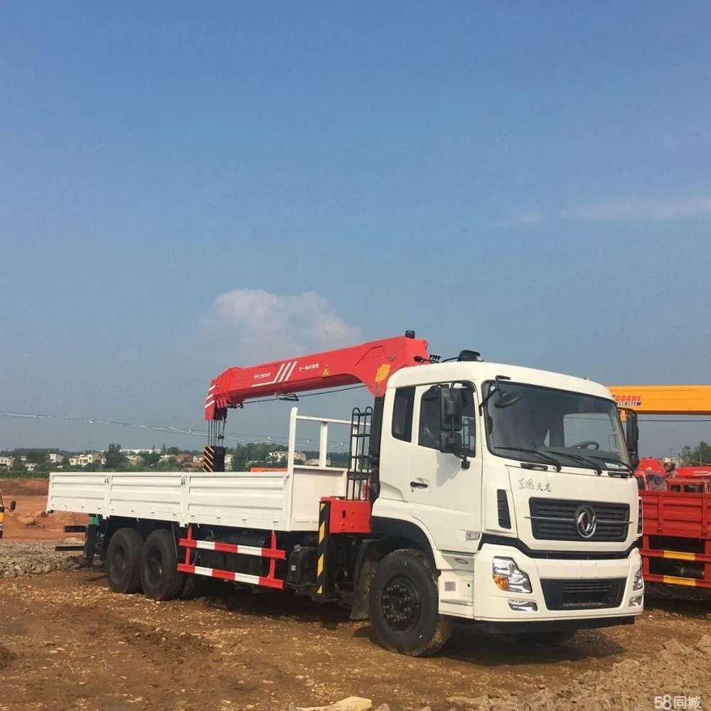 
new design 14 tons sps35000 hydraulic arm telescopic boom palfinger crane truck for hot sales 