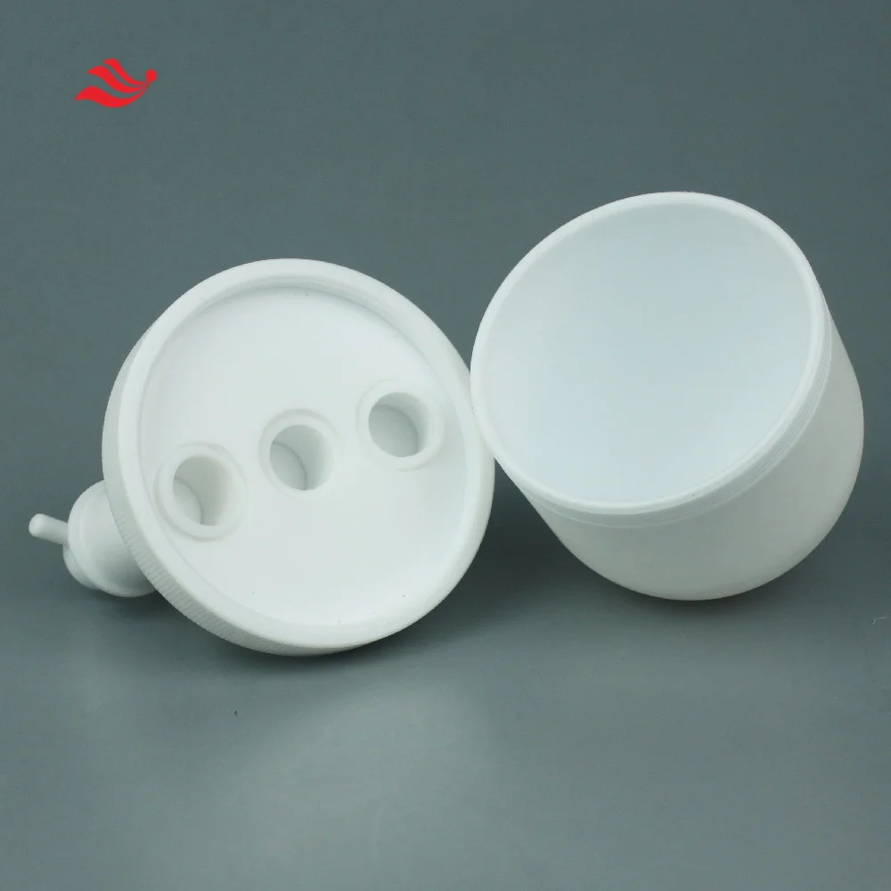  500 мл PTFE чистый белый высокая температура стойкий лабораторий три с высоким воротником воротник-стойка хлопок