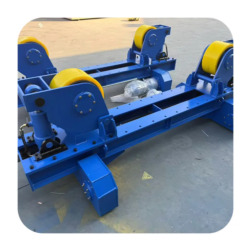10ton Bolt Adjustable Welding Rotator Lead Screw Automatic Turning Rolls Rubber Roller Material Motor Bearing Engine Core
