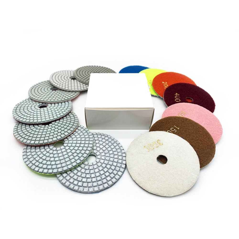 Diamond Tools 7 Steps Polishing Pads Economic Type For Granite Stones Wholesale Price
