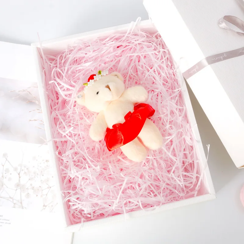 Candy box customized color shredded paper silk gift box filled with shredded paper,paper filler