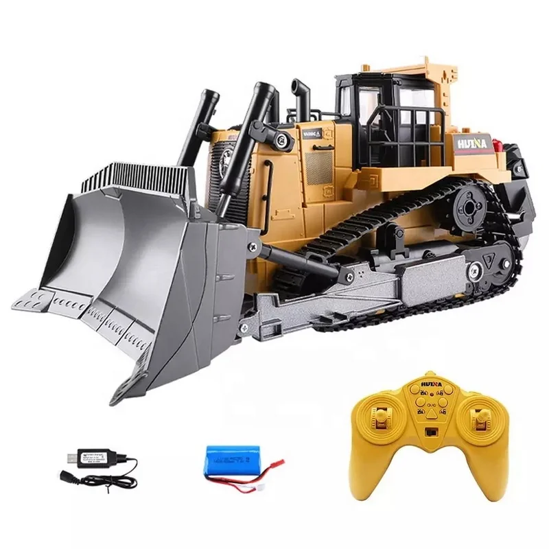 HUINA 1569 2 4G 9 каналов RC тяжелый бульдозер колесный погрузчик инженерное транспортное средство грузовик игрушки