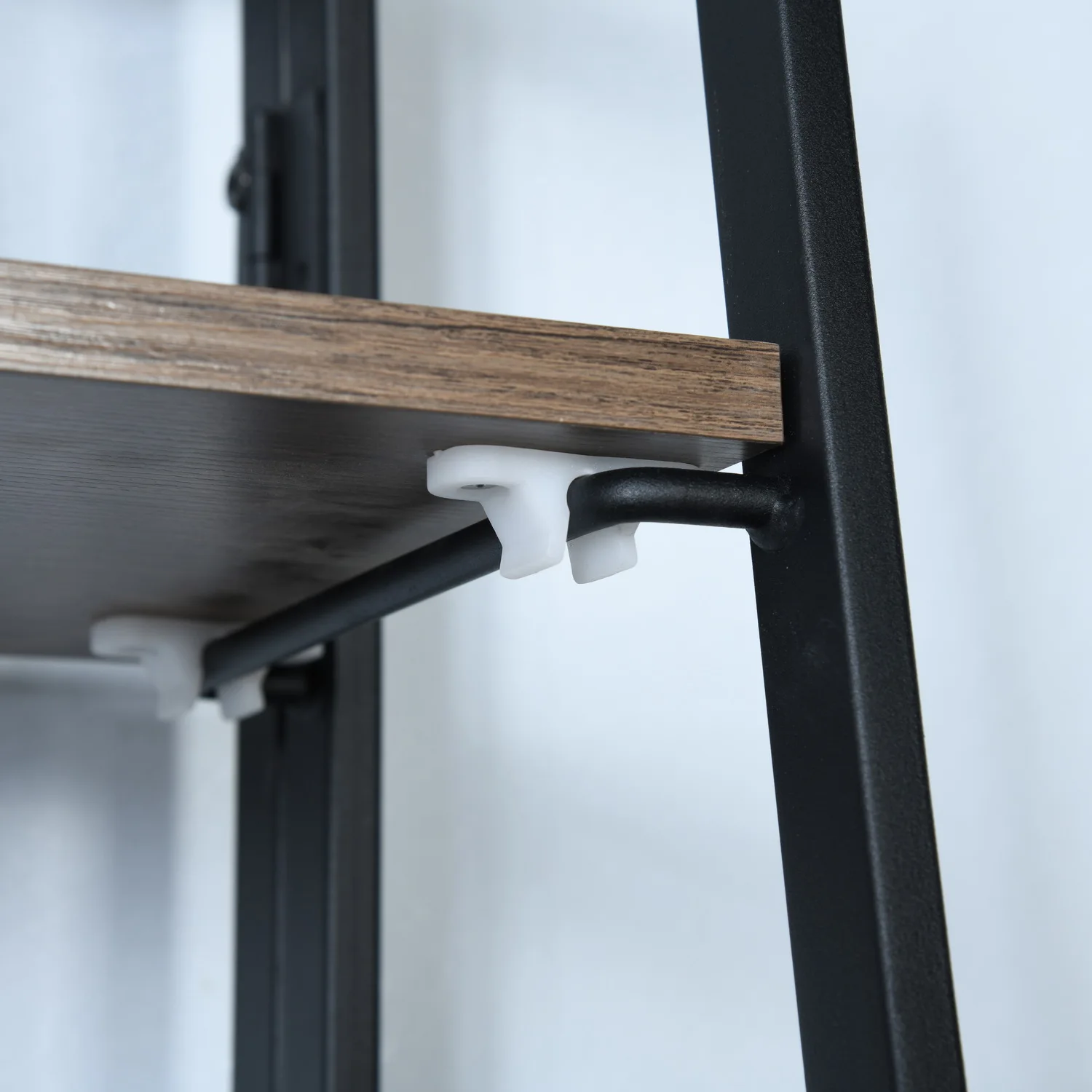 Full Assembled Portable PC Laptop Table Small Desk Space Saving Walnut Foldable Desk Folding Computer Desk with Hutch